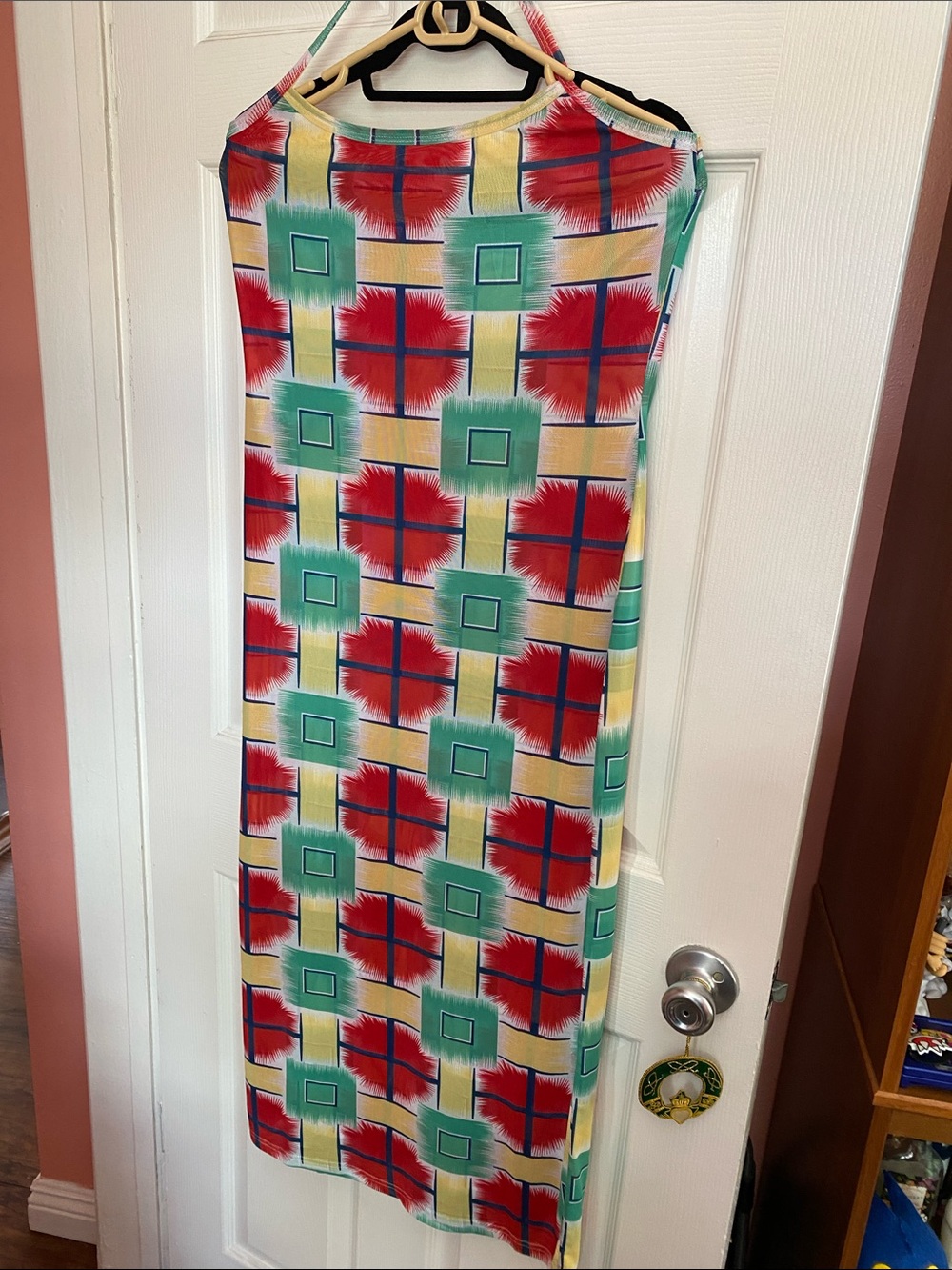 Fashion brand company, geometric print dress size XL